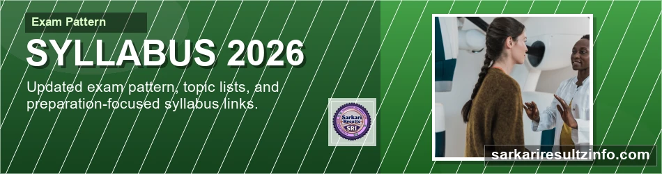 Government exam syllabus and pattern banner